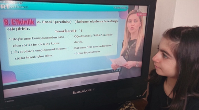 Uzaktan eğitimin ilk dersi başladı