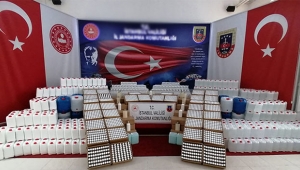 1 milyon TL'lik sahte dezenfektan operasyonu
