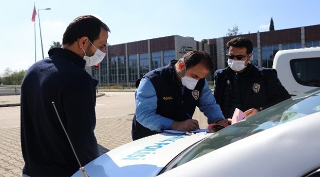 Adana'da  yasağın ilk cezası kesildi