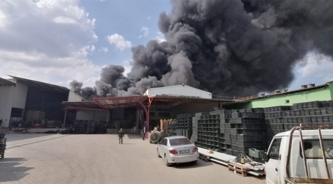 Depoda yangın paniği