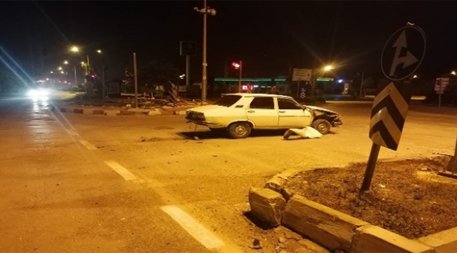 Kavşakta korkunç kaza