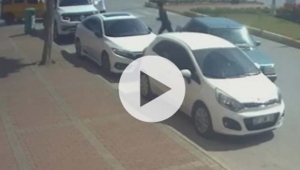 Polisi görünce kontak anahtarını bırakıp kaçtı