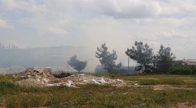 Adana'da fabrikada yangın