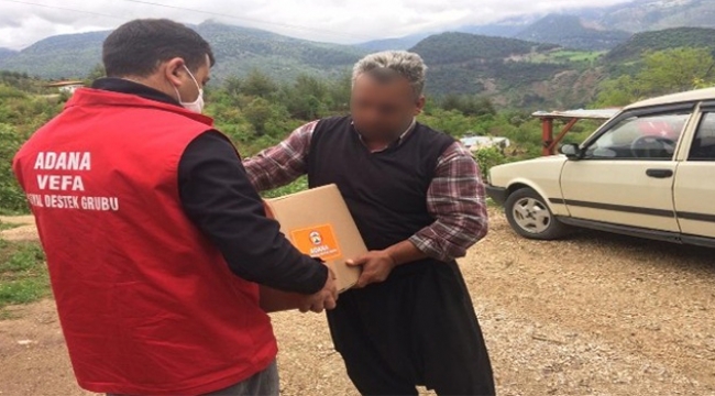 Adana Vefa Sosyal Destek Grubu yardımlarına devam ediyor