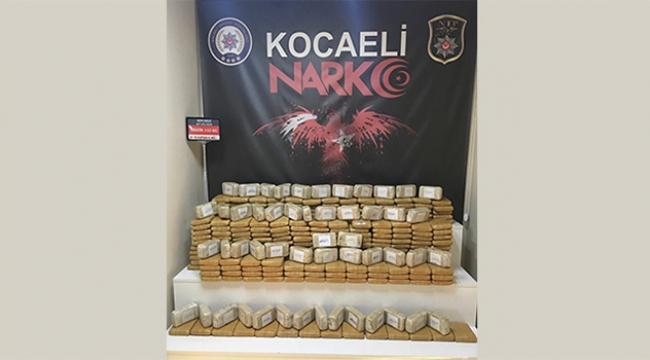 Durdurulan tırdan 155 kilo eroin çıktı