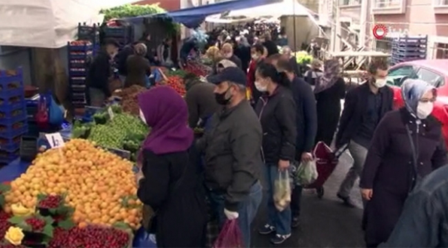 Pazarda bayram yoğunluğu
