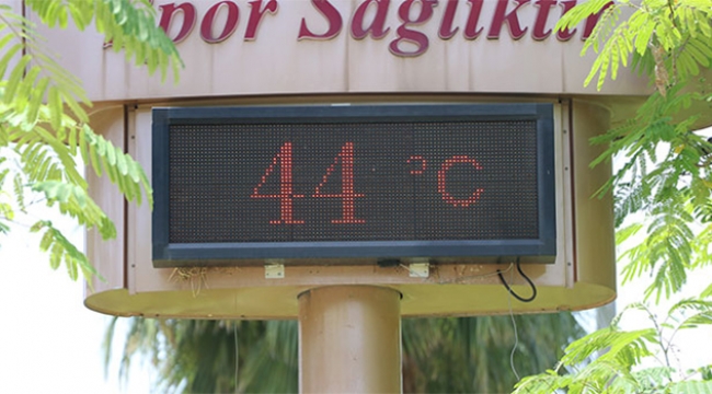 Termometreler 44 dereceyi gördü