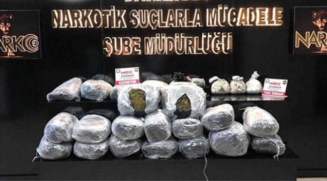 1 ton 133 kilo esrar ele geçirildi