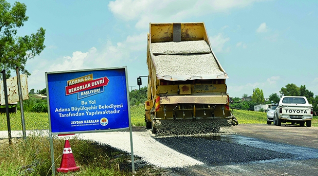 Asfaltta hedeflenen miktara ulaşmak için yoğun çalışma