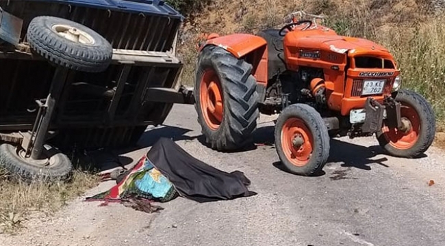 Feci traktör kazası: 2 ölü
