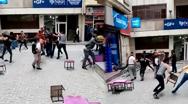 İki grup arasında alacak verecek kavgası