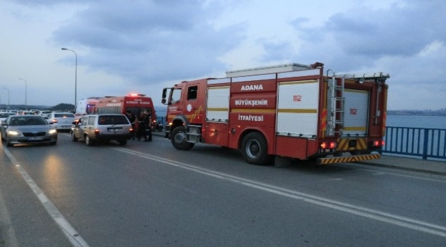 Köprüden göle atladı