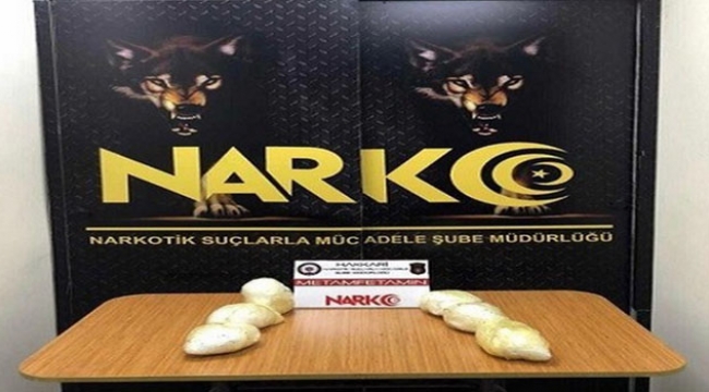 3 kilo 340 gram metamfetamin ele geçirildi