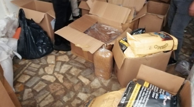 73 bin bandrolsüz 'makaron' ele geçirildi
