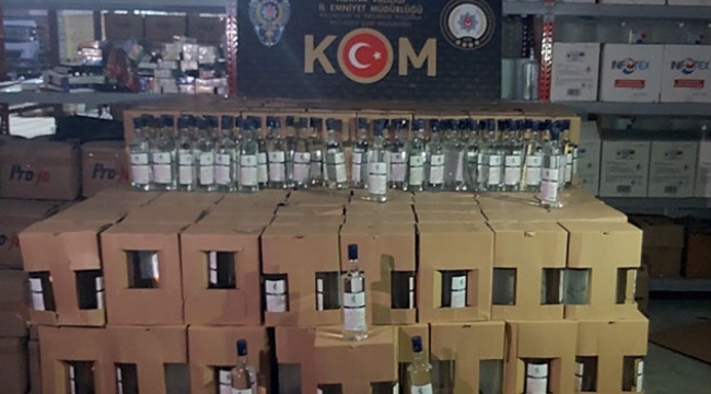 Adana'da 2 bin 140 litre kaçak alkol ele eçirildi