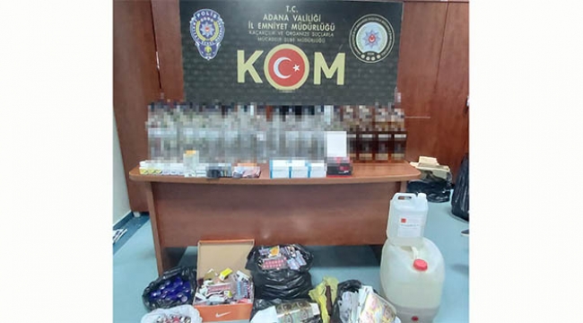 Adana'da kaçakçılık operasyonu
