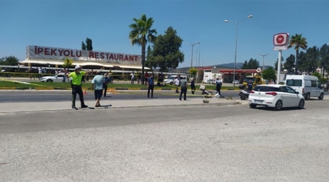 Feci kaza 1 ölü, 2 polis memuru yaralı