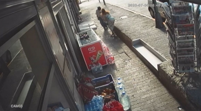 Kadına silahlı saldırı dehşeti kamerada