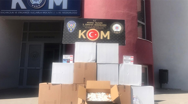 120 bin kaçak makaron ele geçirildi