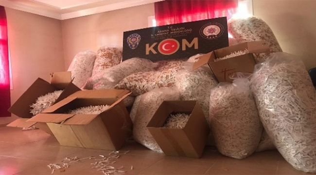 295 bin lira değerinde makaron ele geçirildi