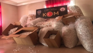 295 bin lira değerinde makaron ele geçirildi