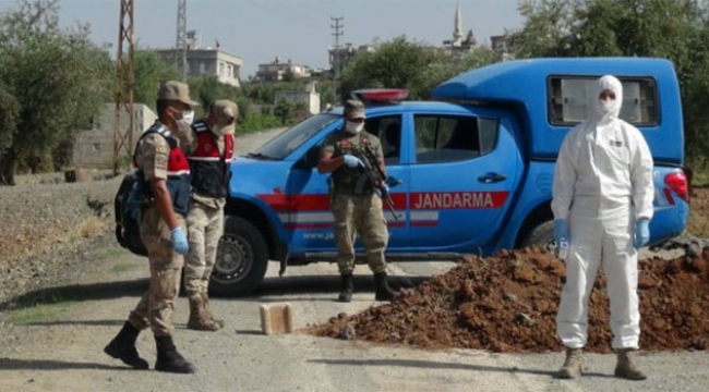 Bir mezra korona virüs nedeniyle karantina altına alındı