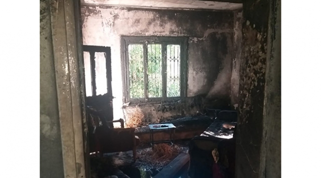 Evi yanan bedriye teyzeye başkan kocaispir sahip çıktı