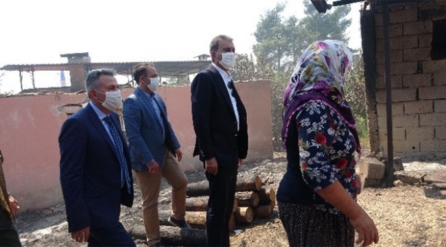 Hatice teyzeyi Ömer Çelik teselli etti