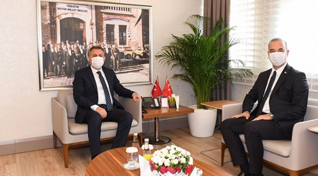 Prof. Dr. Tümay’dan  Vali Elban’a Ziyaret