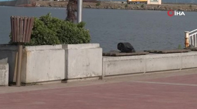 Unutulan poşet polisi alarma geçirdi