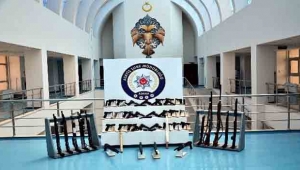 31 tabanca, 23 av tüfeği ve 14 kuru sıkı tabanca ele geçirildi