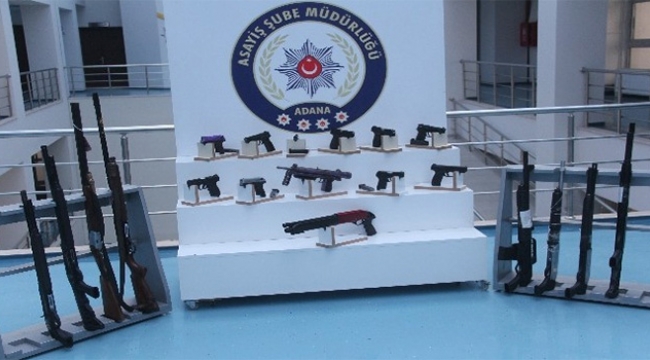 44 ruhsatsız silah ele geçirildi