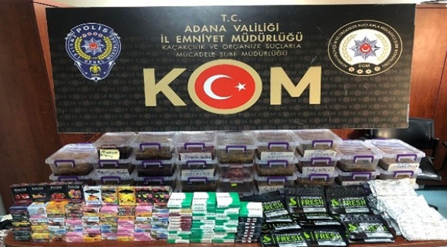Adana'da binlerce liralık kaçak ürün ele geçirildi