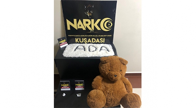 Ayının içinden 1 kilo uyuşturucu çıktı