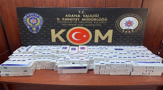 Bin 330 paket kaçak sigara ele geçirildi