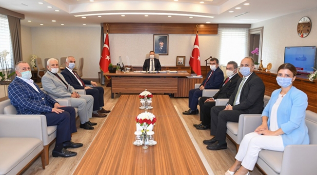 Göğer, Vali Elban’ı ziyaret etti.