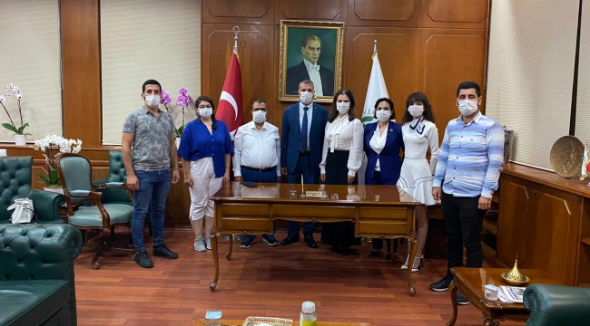 Talay ve yönetimi Prof Dr. Tuncel’e hayırlı olsun ziyaretinde bulundu