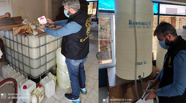 6 ton etil alkol ele geçirildi