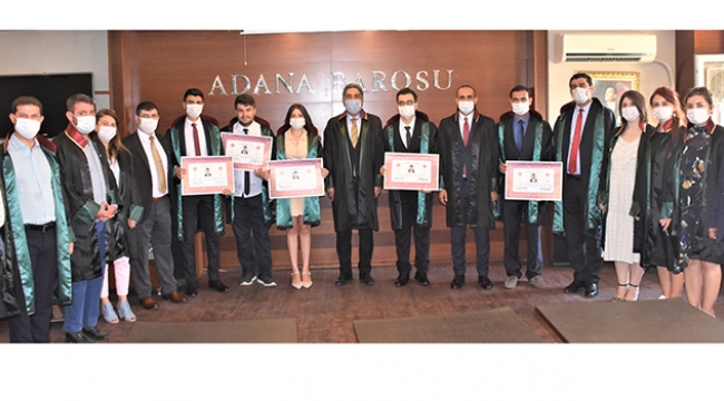 Adana Barosu'na 16 avukat daha katıldı
