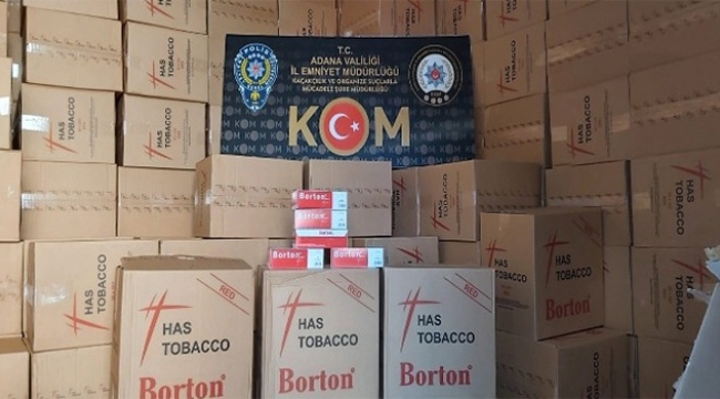 Adana'da 3 milyon 600 bin liralık kaçak ürün ele geçirildi...