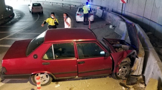 Alt geçitte korkunç kaza