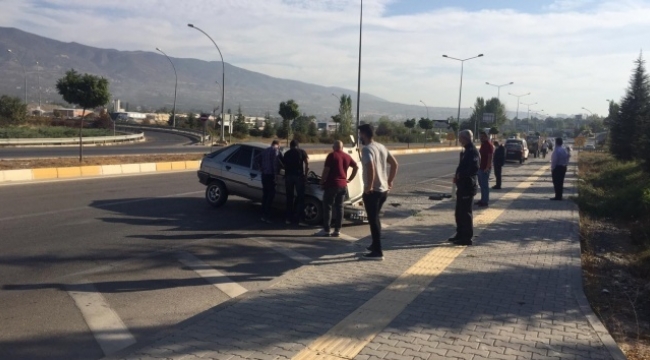 Baba ile oğlunu kaza ayırdı