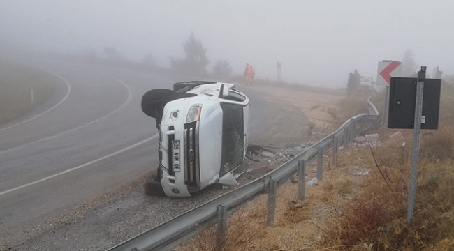 Görüş mesafesi düştü kaza kaçınılmaz oldu