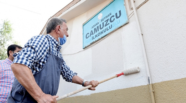Seyhan’da boya ihtiyacı olan okullar boyandı