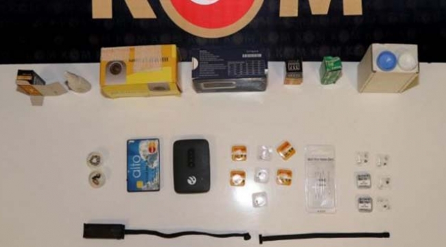 Sınava girme hazırlığı polise takıldı