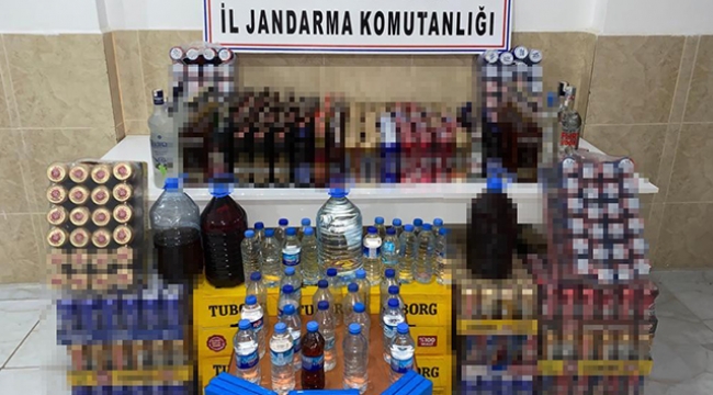241 litre kaçak içki ele geçirildi