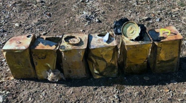25 kilo el yapımı patlayıcı ele geçirildi