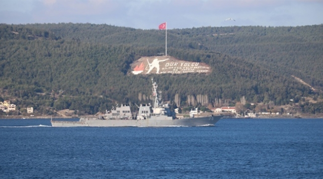 ABD savaş gemisine yakın temas