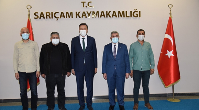 ASKON YÖNETİCİLERİ SARIÇAM KAYMAKAMI GÜLTEKİN’İ ZİYARET ETTİ