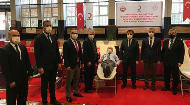 Öğretmenler kan bağışı yaptı